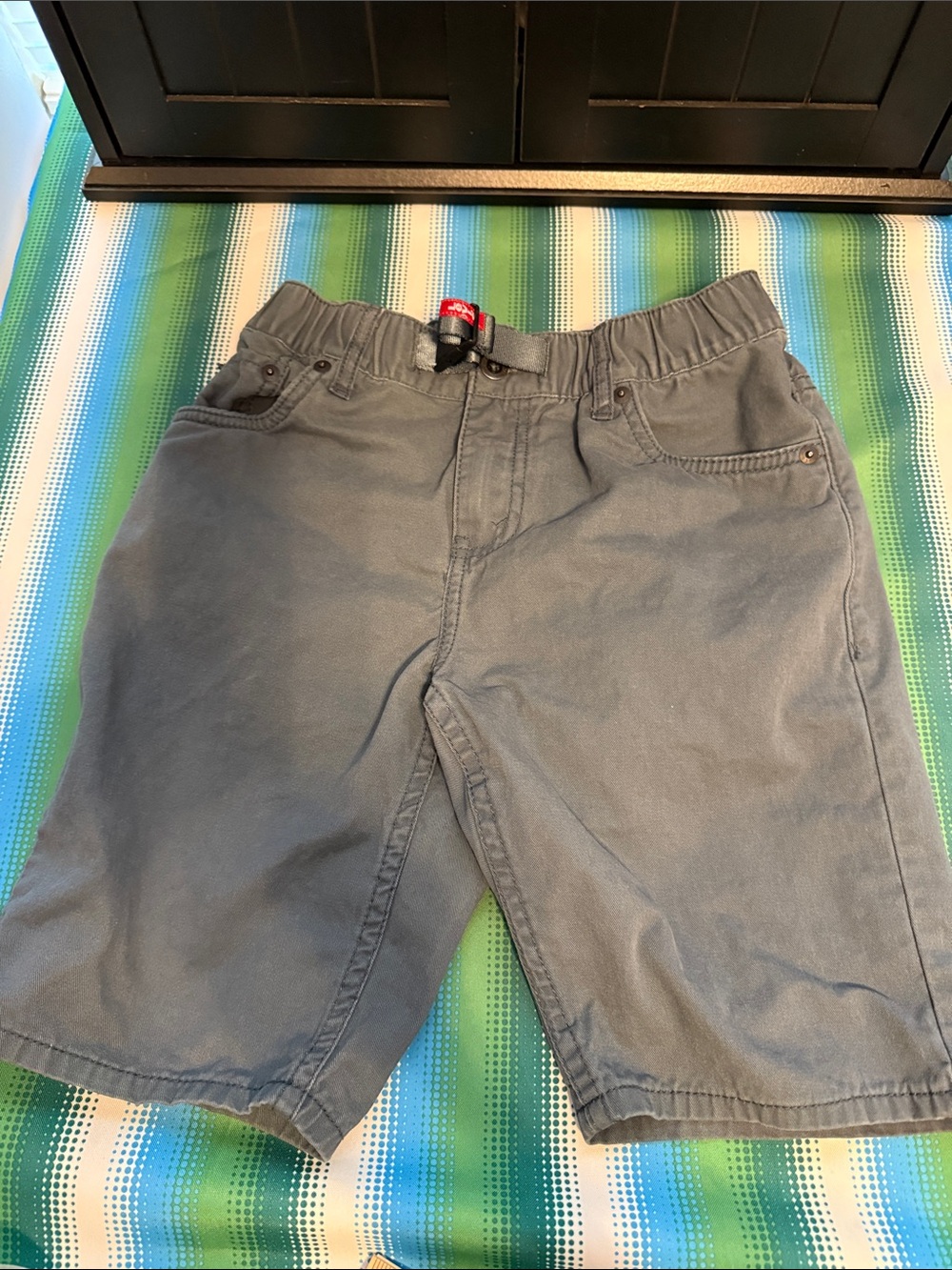 Levi's Boys Gray Elastic-Waist Shorts